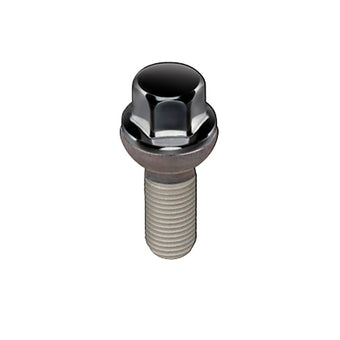 compare product McGard Hex Lug Bolt (Radius Seat) M14X1.5 / 17mm Hex / 28.1mm Shank Length (Box of 50) - Black
