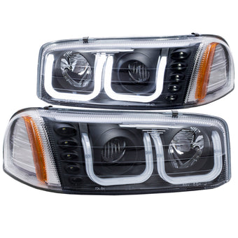 compare product ANZO 1999-2006 GMC Sierra 1500 Projector Headlights w/ U-Bar Black