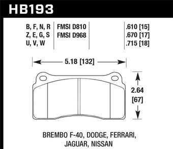 compare product Hawk 09-11 Nissan GT-R Performance Ceramic Street Rear Brake Pads