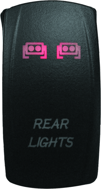 compare product DragonFire Racing Lighted Switch Rear Light On/Off Red