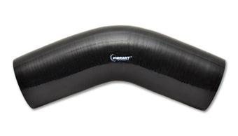 compare product Vibrant 4 Ply Reinforced Silicone Elbow Connector - 3.25in I.D. - 45 deg. Elbow (BLACK)