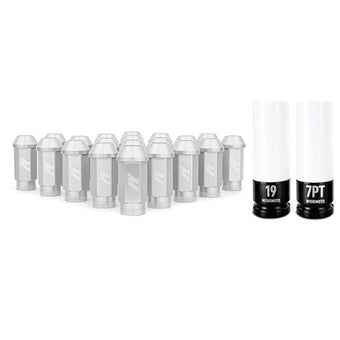 compare product Mishimoto Aluminum Locking Lug Nuts M12x1.5 20pc Set Silver