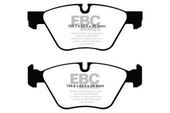 compare product EBC 11+ BMW 528 2.0 Turbo (F10) Yellowstuff Front Brake Pads