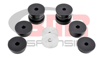 compare product BMR 15-17 S550 Mustang Rear Cradle Bushing Kit (Delrin) - Black