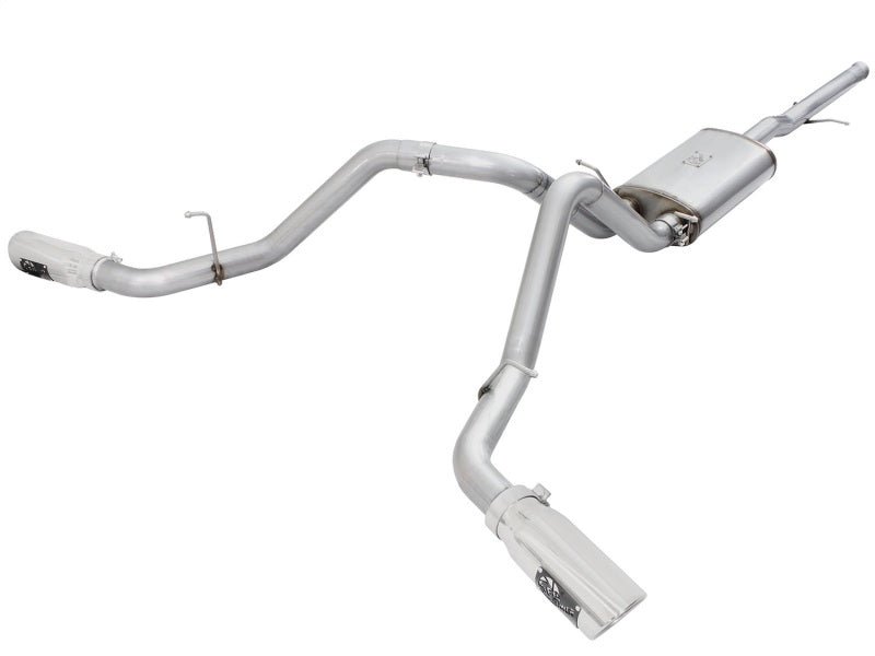 aFe Mach Force - XP Exhaust 3in Cat - Back SS 14 - 15 GM 1500 Trucks 4.3L/5.3L Dual Split w/ Polished Tip - My Store