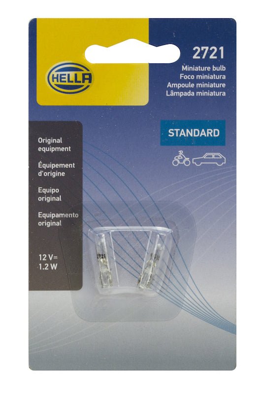 Hella Bulb 2721 12V 12W W2X46D T15 (2) - My Store