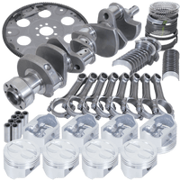 Eagle Chevy 350 1Pc 3.480in Crank 5.700in I - Beam Rods 4.030in Pistons 153 Tooth FP Balanced Assembly - My Store