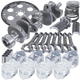 Eagle Chevy 350 1Pc 3.480in Crank 5.700in I - Beam Rods 4.030in Pistons 153 Tooth FP Balanced Assembly - My Store