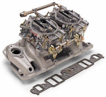 compare product Edelbrock Dual Quad Kit Perf RPM Chevy 409 Inwin Lg Port