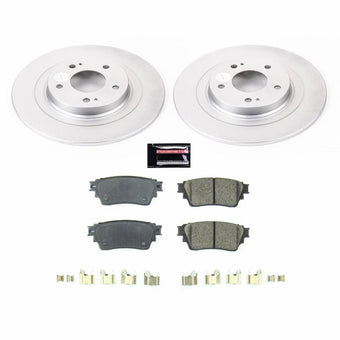 compare product Power Stop 2018 Mitsubishi Eclipse Cross Rear Z17 Evolution Geomet Coated Brake Kit