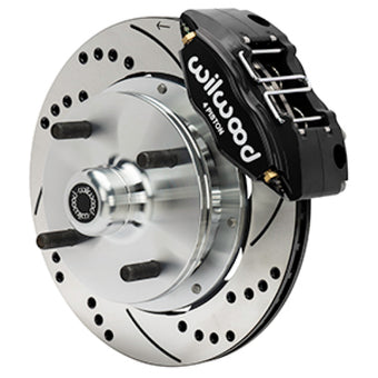 compare product Wilwood 70-72 Porsche 914 Front Powerlite Brake Kit Drilled & Slotted - Black