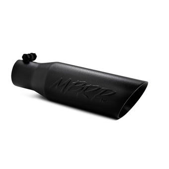 compare product MBRP Universal Tip 3.5 O.D. Dual Wall Angled 2.5 inlet 12 length - Black Finish