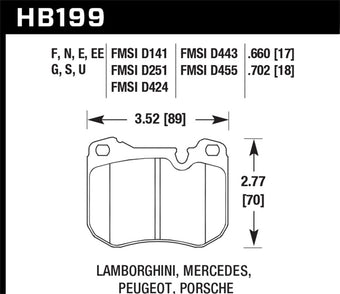 compare product Hawk 88-89 Porsche 944 Turbo HPS 5.0 Street Brake Pads - Front