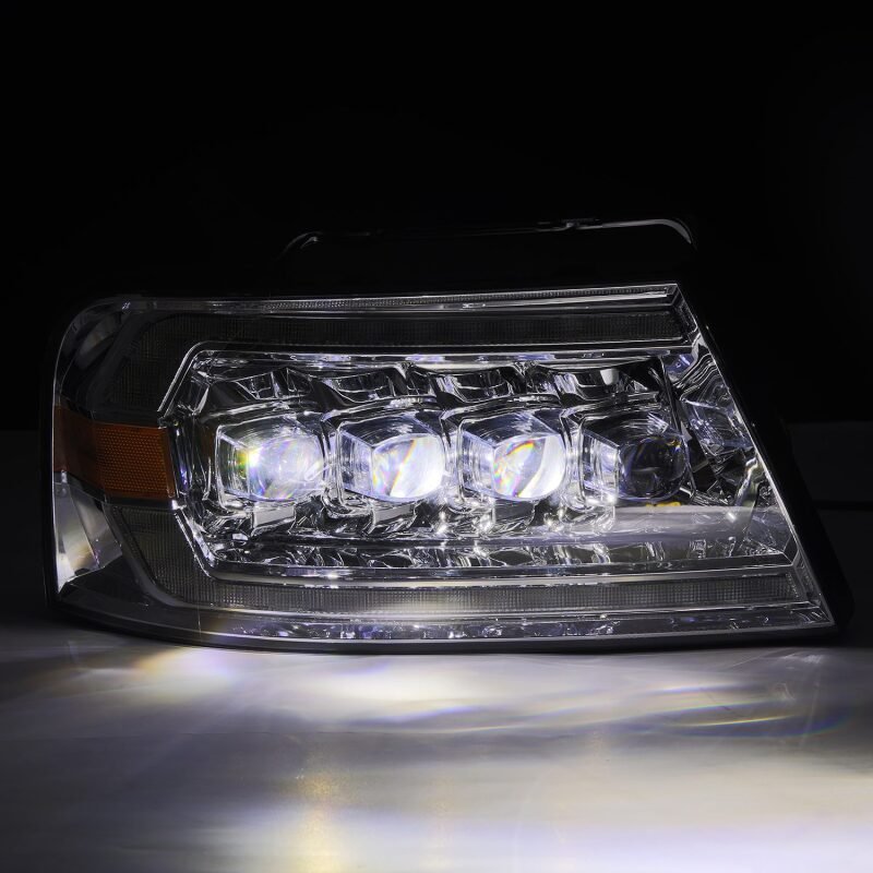 AlphaRex 04 - 08 Ford F150 / 06 - 08 Lincoln Mark LT NOVA LED Proj Headlights Chrome w/Activ Light/Seq - My Store