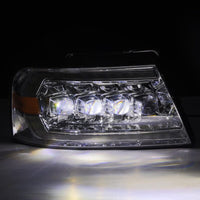 AlphaRex 04 - 08 Ford F150 / 06 - 08 Lincoln Mark LT NOVA LED Proj Headlights Chrome w/Activ Light/Seq - My Store