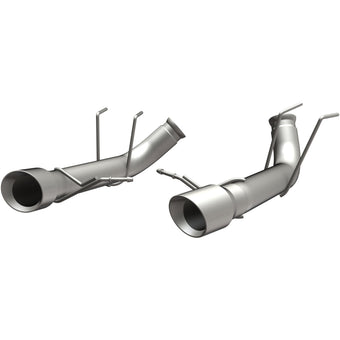 compare product MagnaFlow 13 Ford Mustang Dual Split Rear Exit Stainless Axle-Back Cat Back Exhaust (Competition)