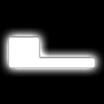 compare product ORACLE Lighting Universal Illuminated LED Letter Badges - Matte Wht Surface Finish - L