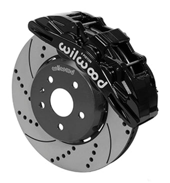 compare product Wilwood SX6R Front Brake Kit 14in SRP Slotted/Drilled Black 16-19 Chevy Camaro SS