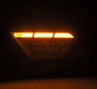 AlphaRex 10 - 12 Ford Mustang NOVA - Series LED Projector Headlights Blk w/Activ Light & Seq.Sig /SB DRL - My Store