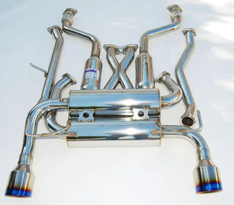 compare product Invidia 07+ Infiniti G37 Coupe Gemini Single Layer Titanium Tip Cat-back Exhaust