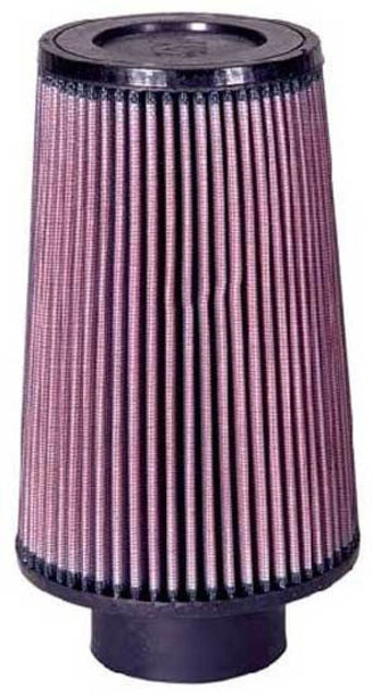 compare product K&N Filter Universal Rubber Filter 3.25  Flange 5.5 Base 4.6875 Top 8 Height