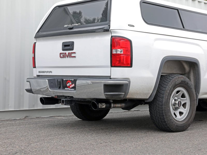 aFe Apollo GT Series Cat - Back Exhaust GM Trucks 09 - 18 V6 - 4.3L/V8 - 4.8/5.3L - Dual Rear Exit Black Tips - My Store