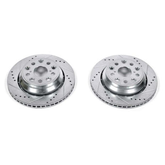 compare product Power Stop 07-17 Lexus LS460 Rear Evolution Drilled & Slotted Rotors - Pair