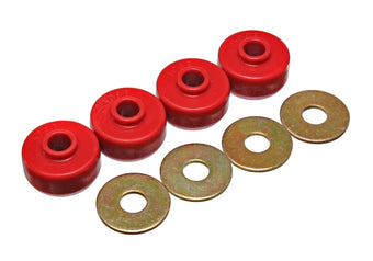 compare product Energy Suspension 84-96 Chevy Corvette Red Spring Cushions for Rear Leaf Spring Bushing Set