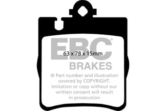 compare product EBC 03 Mercedes-Benz C230 (W203) 2.3 Sport Greenstuff Rear Brake Pads