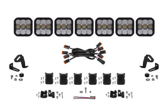 compare product Diode Dynamics SS5 Pro Universal CrossLink 7-Pod Lightbar - White Combo