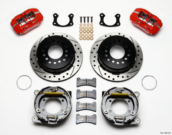 compare product Wilwood Dynapro Low-Profile 11.00in P-Brake Kit Drill-Red Small Ford 2.50in Offset