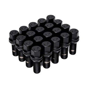 compare product Vossen Lug Bolt - 14x1.25 - 28mm - 17mm Hex - Cone Seat - Black (Set of 20)
