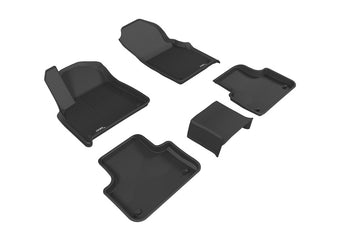 compare product 3D MAXpider 2017-2020 Audi Q7/Q8 Kagu 1st 2nd Row Floormats - Black