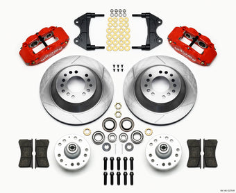 compare product Wilwood Narrow Superlite 6R Front Hub & 1PC Rtr Kit 12.88in-Red WWE ProSpindle