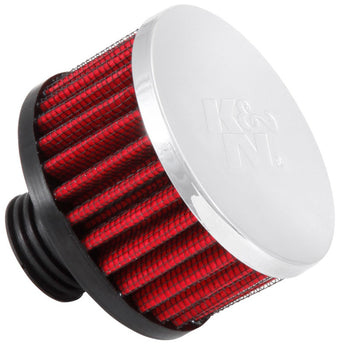 compare product K&N .5in Flange ID x 3in OD x 3.25in H Rubber Base Crankcase Vent Filter