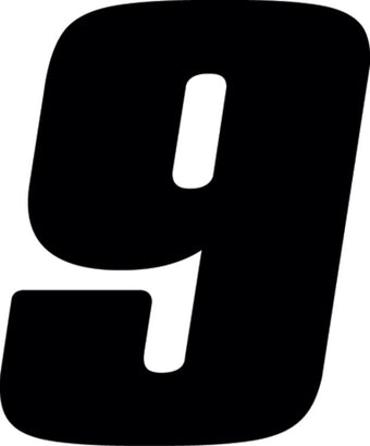 compare product Hardline Dirt Digits 3pk 4 in. - High Gloss Number 9 - Black