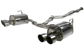 compare product Invidia 2022+ Subaru WRX Q300 Single Layer Stainless Steel Quad Tip Cat-Back Exhaust
