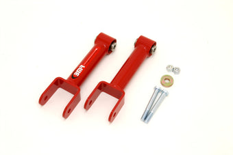 compare product BMR 79-04 Fox Mustang Upper Control Arms Non-Adj. w/ Spherical Bearings - Red