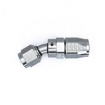 compare product DeatschWerks 6AN Female Swivel 30-Degree Hose End CPE - Anodized Titanium