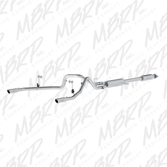 compare product MBRP 2015 Ford F-150 5.0L 3in Cat Back Dual Split Rear Exit T409 Exhaust System