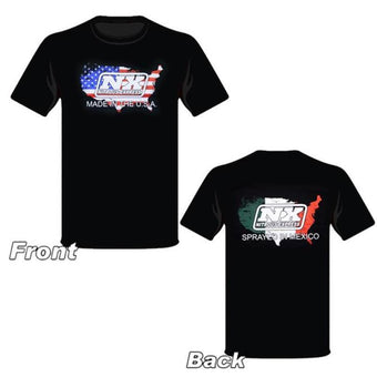 compare product Nitrous Express Sprayed In Mexico Black T-Shirt - Small