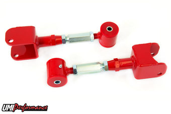 compare product UMI Performance 91-96 Impala SS Adjustable Extended Length Upper Control Arms- Poly Ends