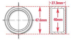 compare product SPC Performance Weld-In Ring Kit 40 mm ID