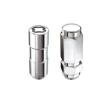 compare product McGard 8 Lug Hex Install Kit w/Locks (Cone Seat Nut / Duplex) 9/16-18 / 7/8 Hex / 2.5in L - Chrome