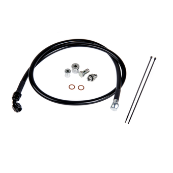 compare product Fleece Performance Duramax Remote Turbo Oil Feed Line Kit for 01-16 6.6L Duramax Turbochargers