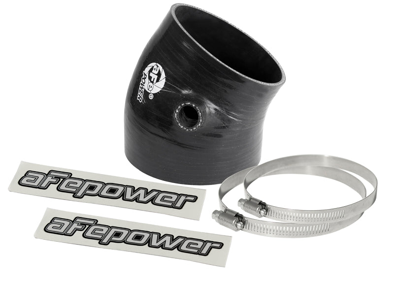 aFe Magnum FORCE Intake Coupling Kit (4 - 3/8 IN ID to 3 - 3/4 IN ID x 30 Deg.) Elbow Coupler - Black - My Store