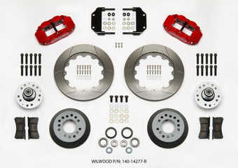 compare product Wilwood Narrow Superlite 6R Front Hub Kit 14.00in Red Magnum Force Drop Spindle