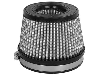 compare product aFe MagnumFLOW Dry S Air Filter 5in. F x 5-3/4in. B x 4-1/2in. T (INV) x 3-1/2in. H