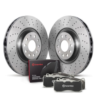 compare product Brembo OE 15-20 Volkswagen e-Golf/14-20 Golf/15-19 Golf SportWagen/19-21 Jetta Front Disc Brake Kit
