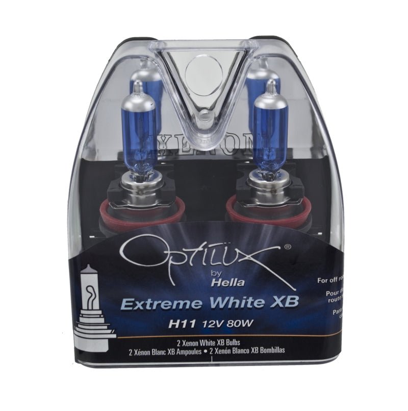 Hella Optilux XB Extreme Type H11 12V 80W Blue Bulbs - Pair - My Store